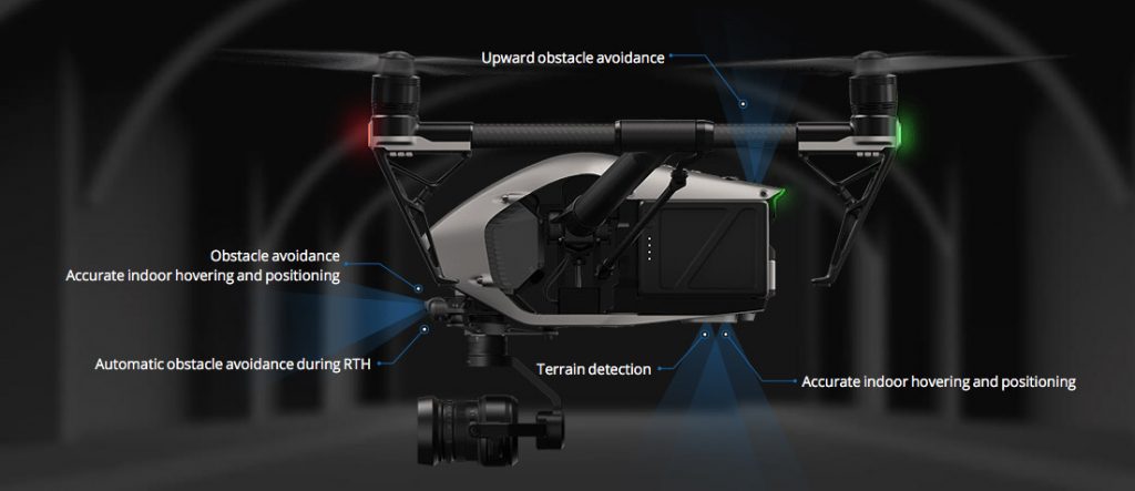 DJI Inspire 2 obstacle avoidance