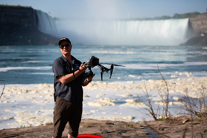 tom comet, drone niagara, drone boy niagara falls, niagara falls drone video