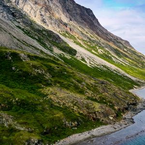 torngat mountains as seen from a drone