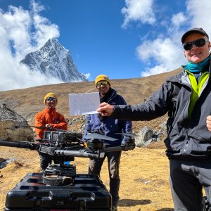 high altitude drone flight in nepal