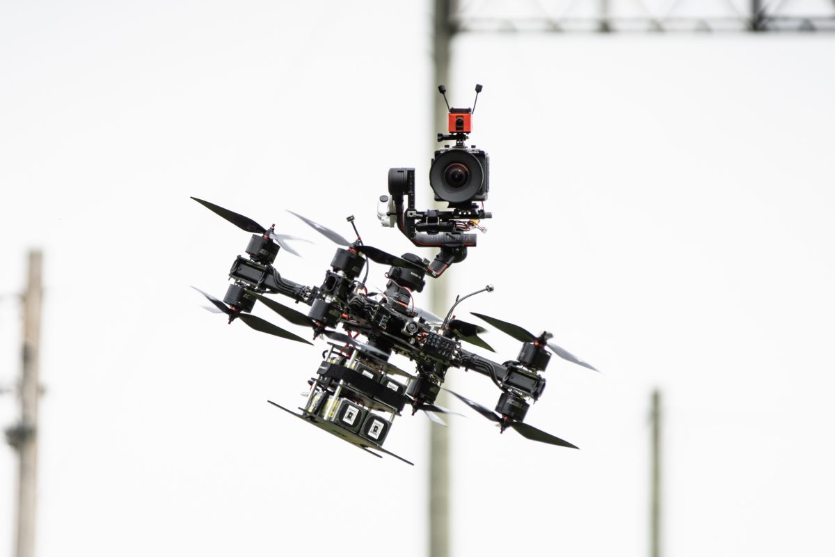 Beast ultra heavy lift drone with a gimbal