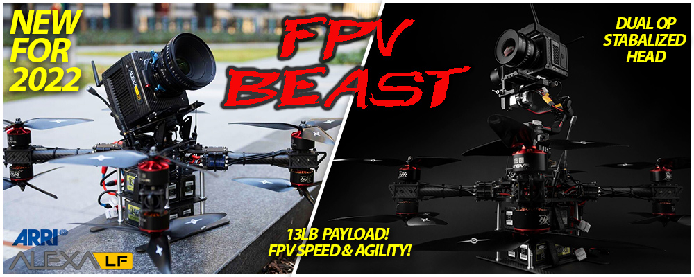 fpv beast flies Arri mini lf