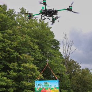 gogo squeeze drone delivery experiential marketing stunt