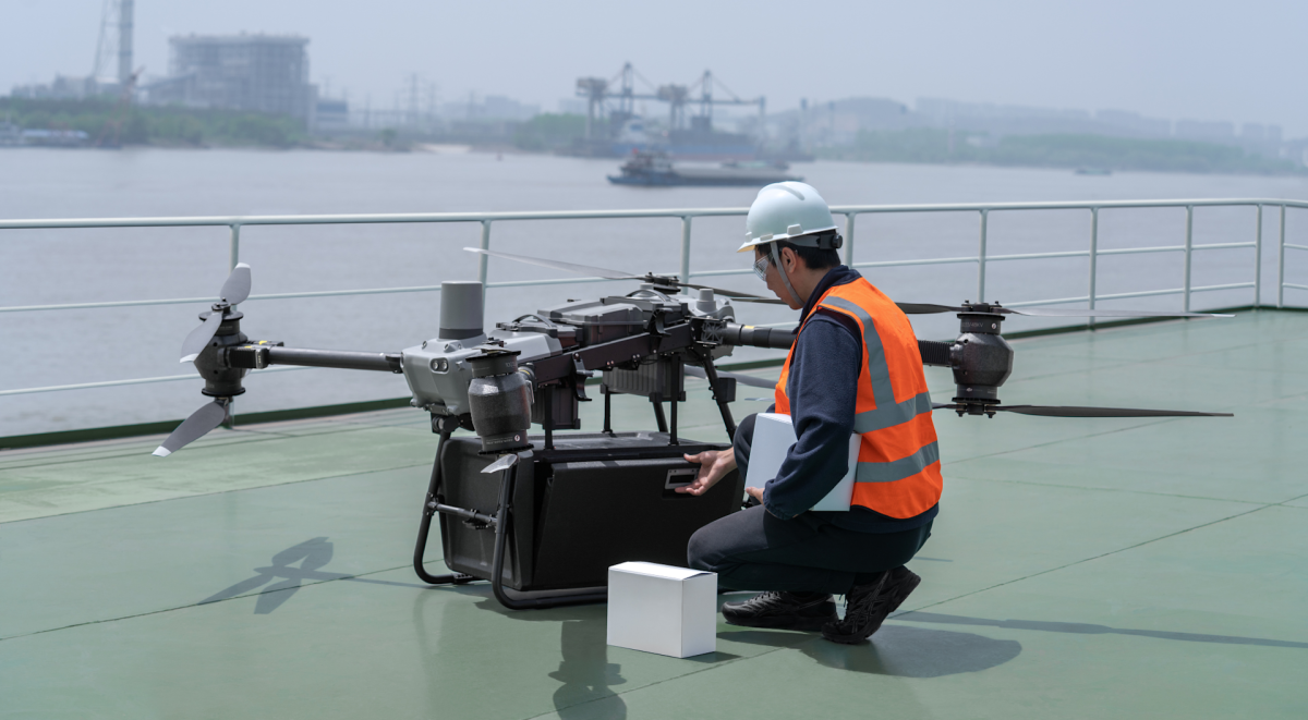 industrial drone delivery marine applications