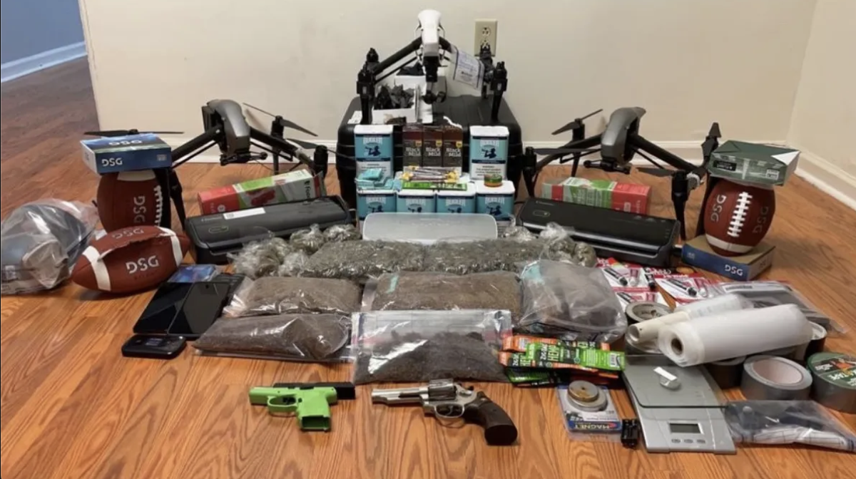 prison drone drop